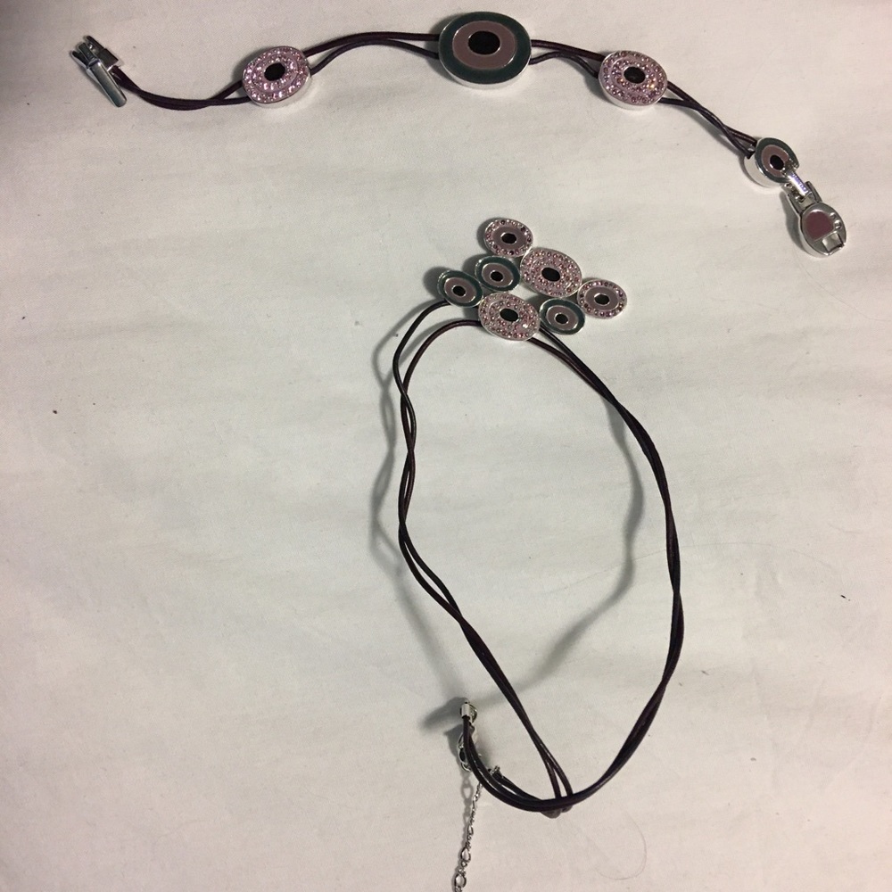 Swarovski - Bracelet and 9 inch necklace set